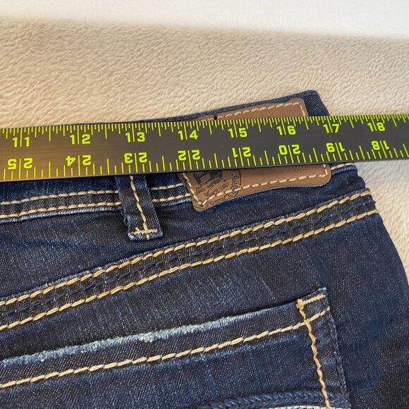 Silver Jeans Woman's Suki Capri Jeans W33 Dark Wash Cotton-Blend Casual - Picture 4 of 14